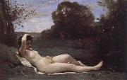 Nymph Reclined Corot Camille